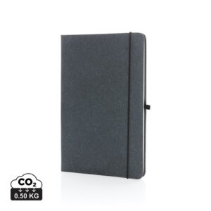 Carnet A5 à couverture rigide en cuir recyclé GRS