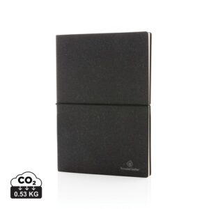 Carnet de notes A5 en cuir recyclé GRS