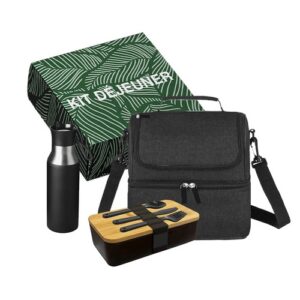 Kit Déjeuner - Sac isotherme, lunchbox et gourde - ENVIRONNEMENT & NATURE