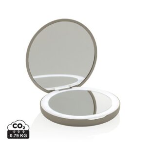 Miroir de maquillage à LED en plastique recyclé RCS Lumora