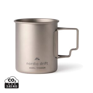 Tasse 450 ml ultra légère en titane Nordic Drift Trail