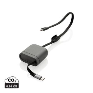 Câble rétractable à chargement rapide 100W Spira RCS