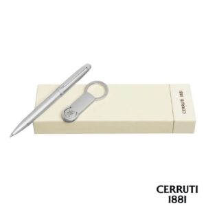 Parure Belgravia Black (stylo bille & porte-clefs)