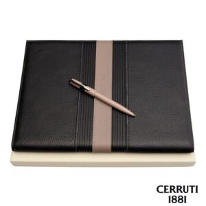 Parure CERRUTI 1881 (stylo bille & écritoire A4)