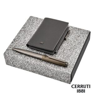 Parure CERRUTI 1881 (stylo bille & porte-cartes)