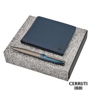 Parure CERRUTI 1881 (stylo bille & portefeuille)