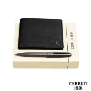 Parure CERRUTI 1881 (stylo bille & portefeuille)