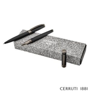 Parure Easton Black (stylo bille & stylo roller)
