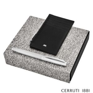 Parure Jefferson (stylo roller & porte-cartes)