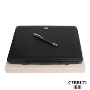 Parure Regent Black (stylo roller & conférencier A4)