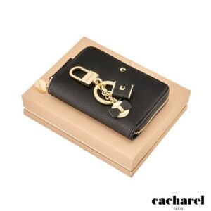 Parure Séraphine Black (porte-clefs & portefeuille zip)
