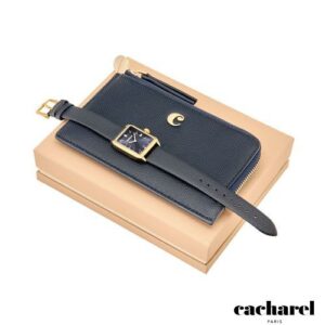 Parure Séraphine Navy (porte-cartes & montre)
