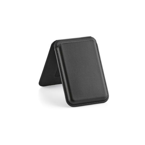 Porte-cartes et support pour téléphone 2-en-1 Hilbert. Cuir vegan