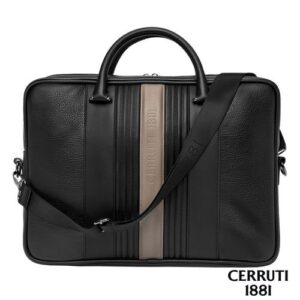 Porte-documents Delano Taupe & Black
