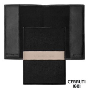 Porte-passeports Delano Taupe & Black