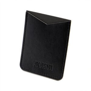 PORTE-CARTE POUR SMARTPHONE AVEC ADHESIF 3M EN SIMILI-CUIR LISSE MARRON