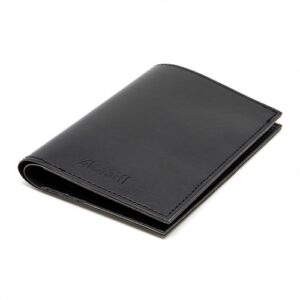 PORTEFEUILLE VERTICAL EN SIMILI-CUIR LISSE MARRON